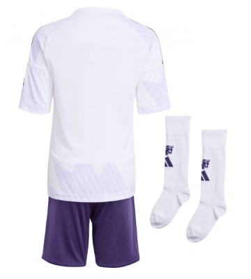 Manchester United Udebanetrøje Børn 2025-26 Kortærmet (+ Korte bukser)